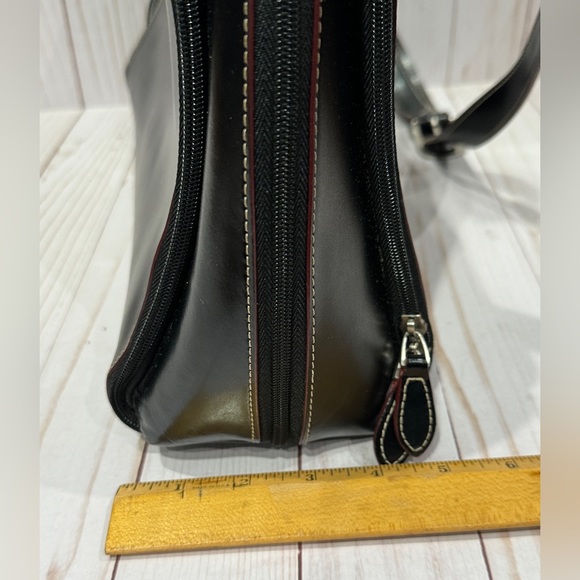 Samsonite Messenger Shoulder Bag Briefcase Black Multi Pockets Executive - Picture 6 of 13